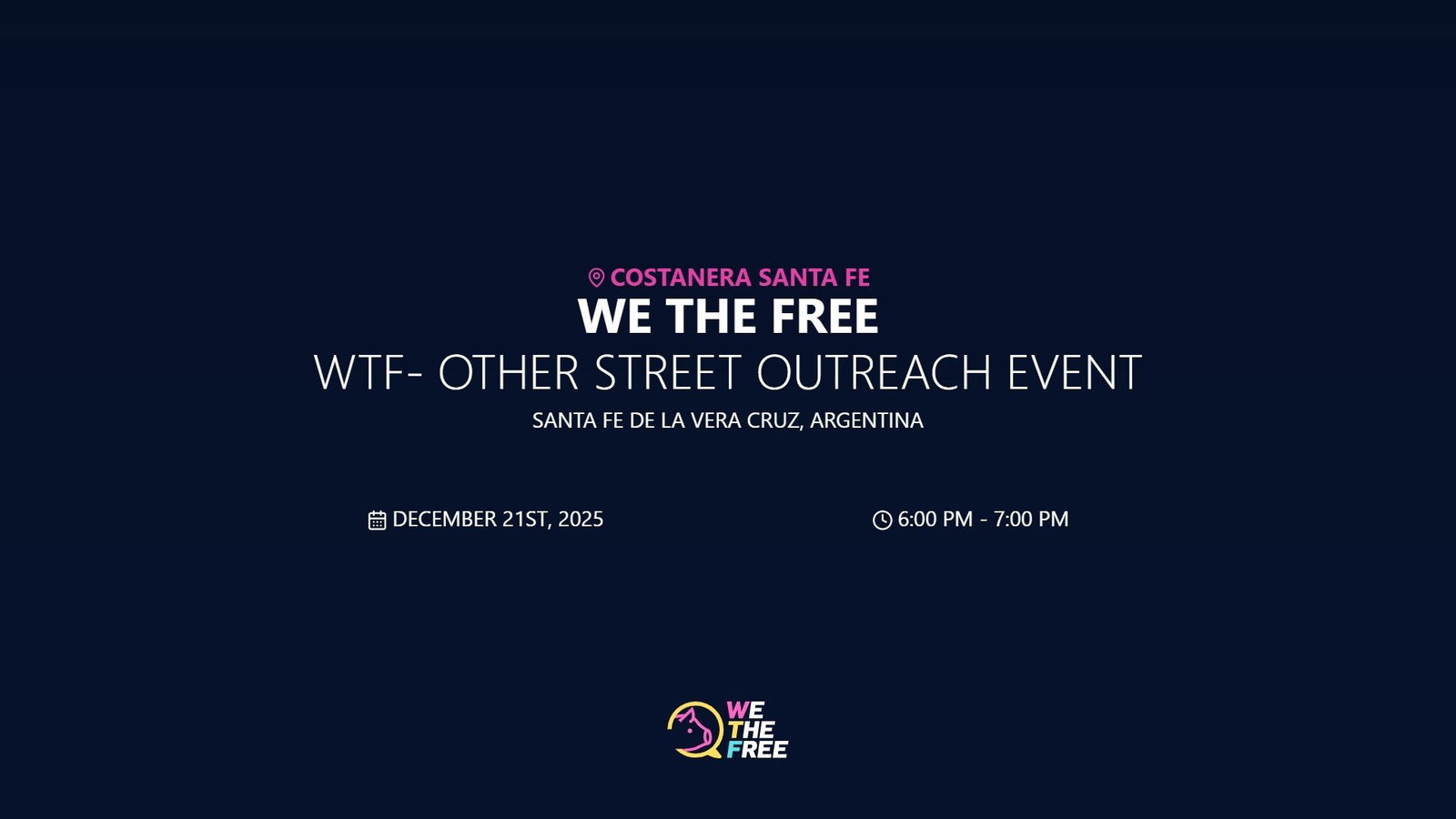 WTF- Other Street Outreach Event