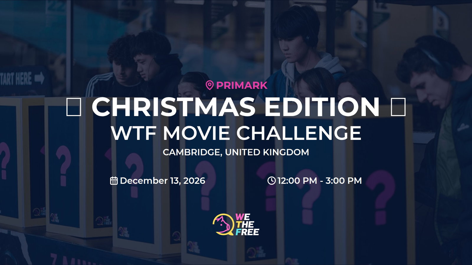 WTF: Cambridge, England - WTF Movie Challenge, December 13th, 2026