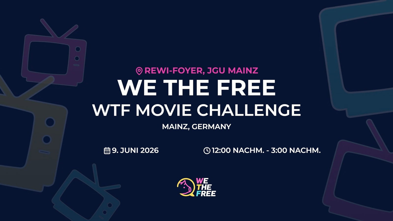 WTF: Mainz, Germany x Vegane Hochschulgruppe - WTF Movie Challenge, 9. Juni 2026