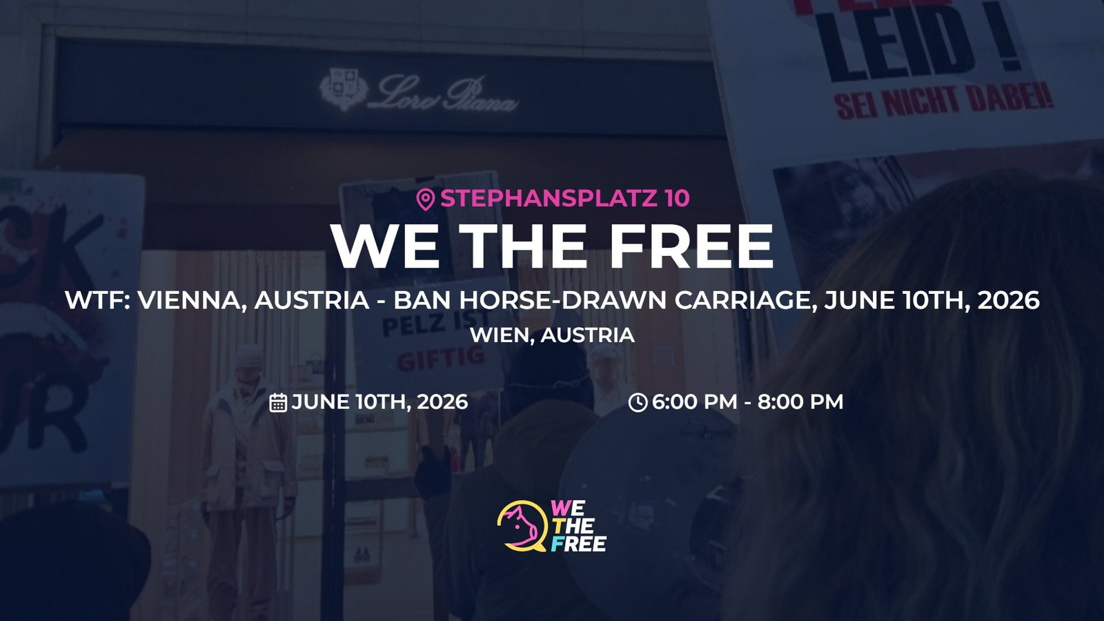 WTF: Vienna, Austria - BAN HORSE-DRAWN CARRIAGE, June 10th, 2026