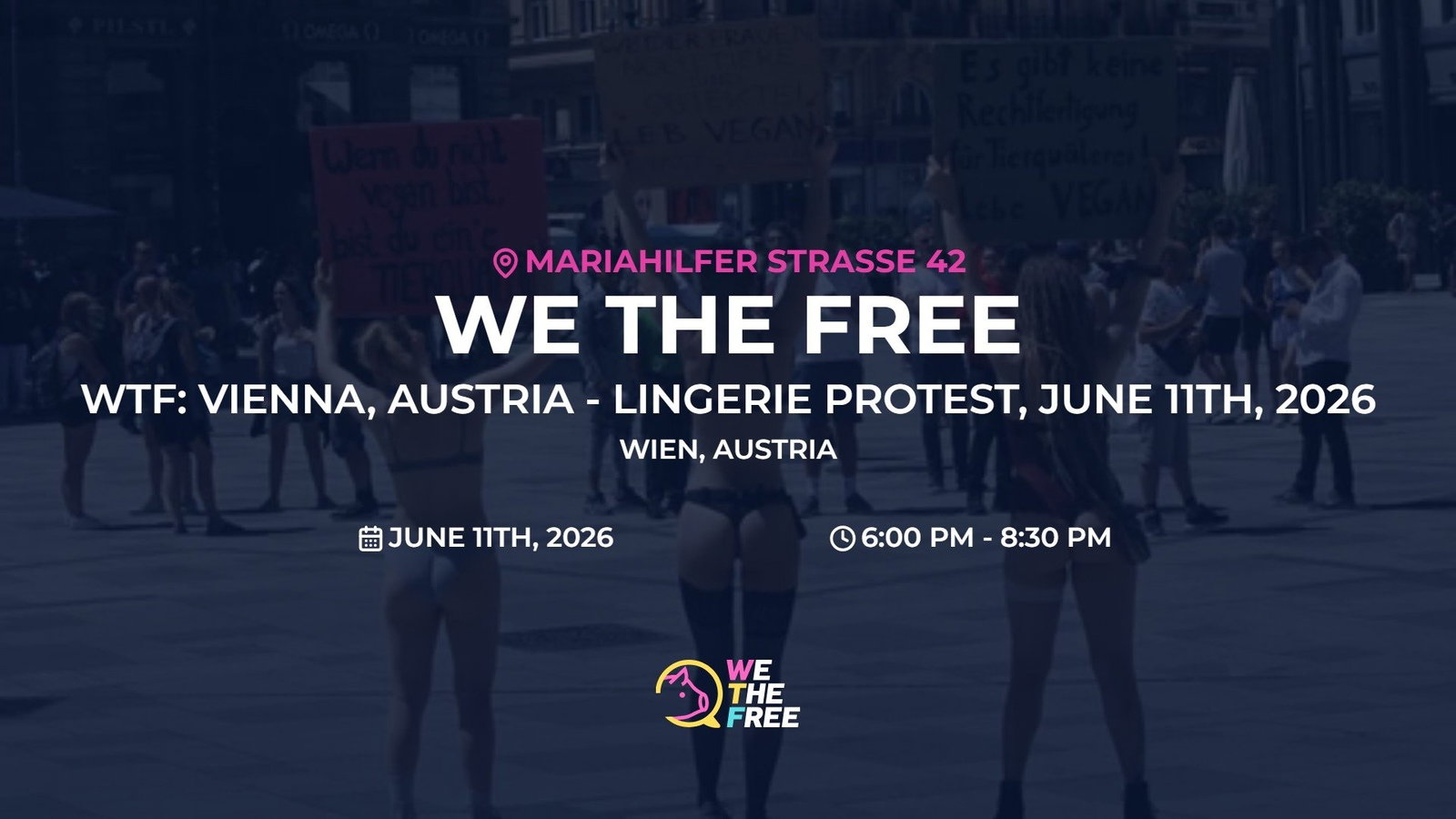 WTF: Vienna, Austria - Lingerie Protest, June 11th, 2026
