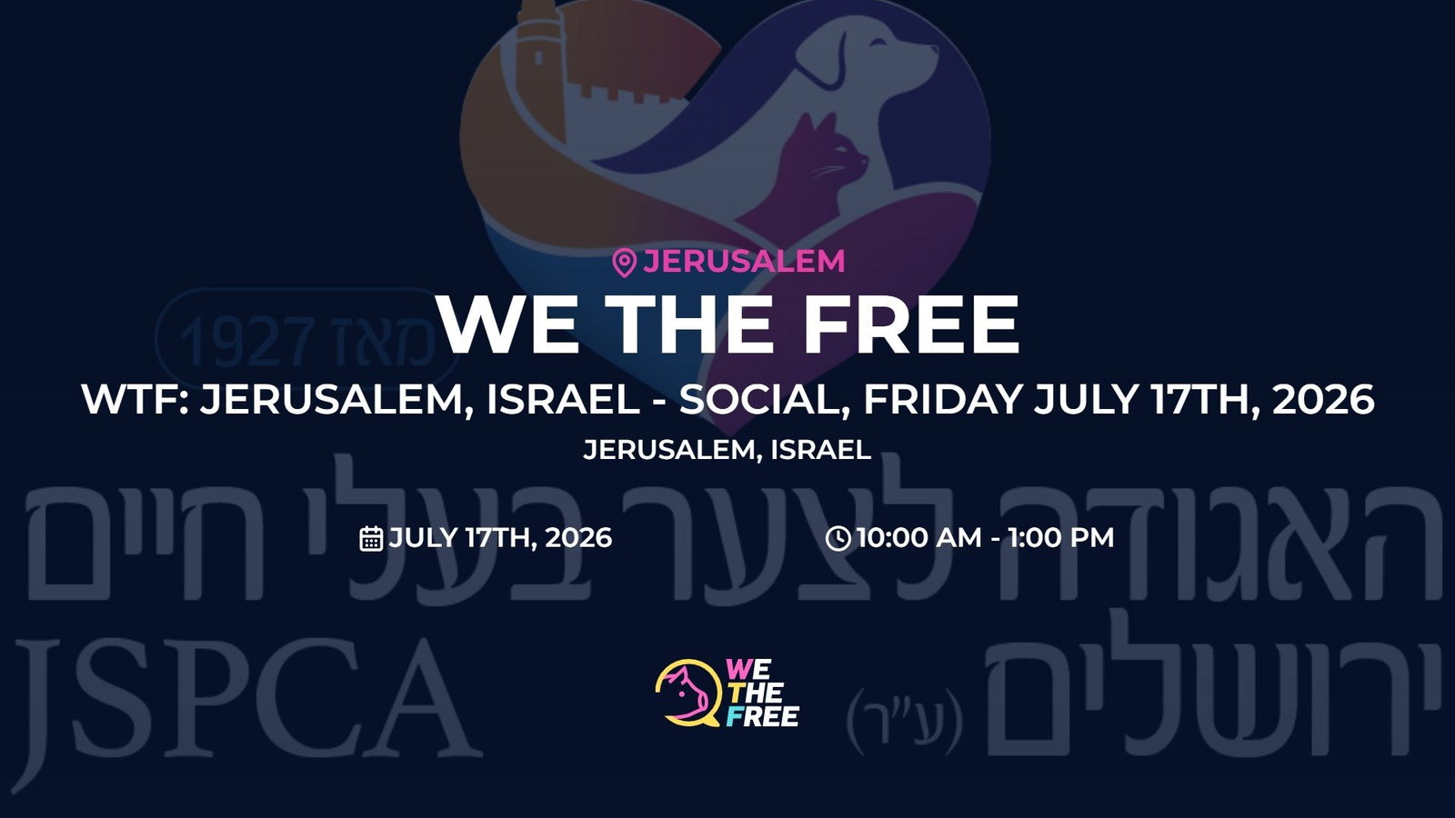 WTF: Jerusalem, Israel - Social, Friday July 17th, 2026
