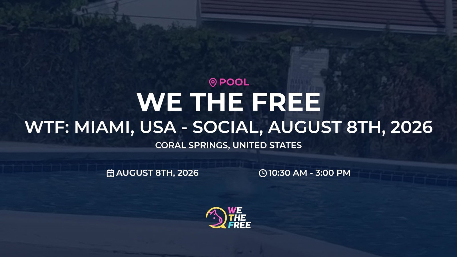 WTF: Miami, USA - Social, August 8th, 2026