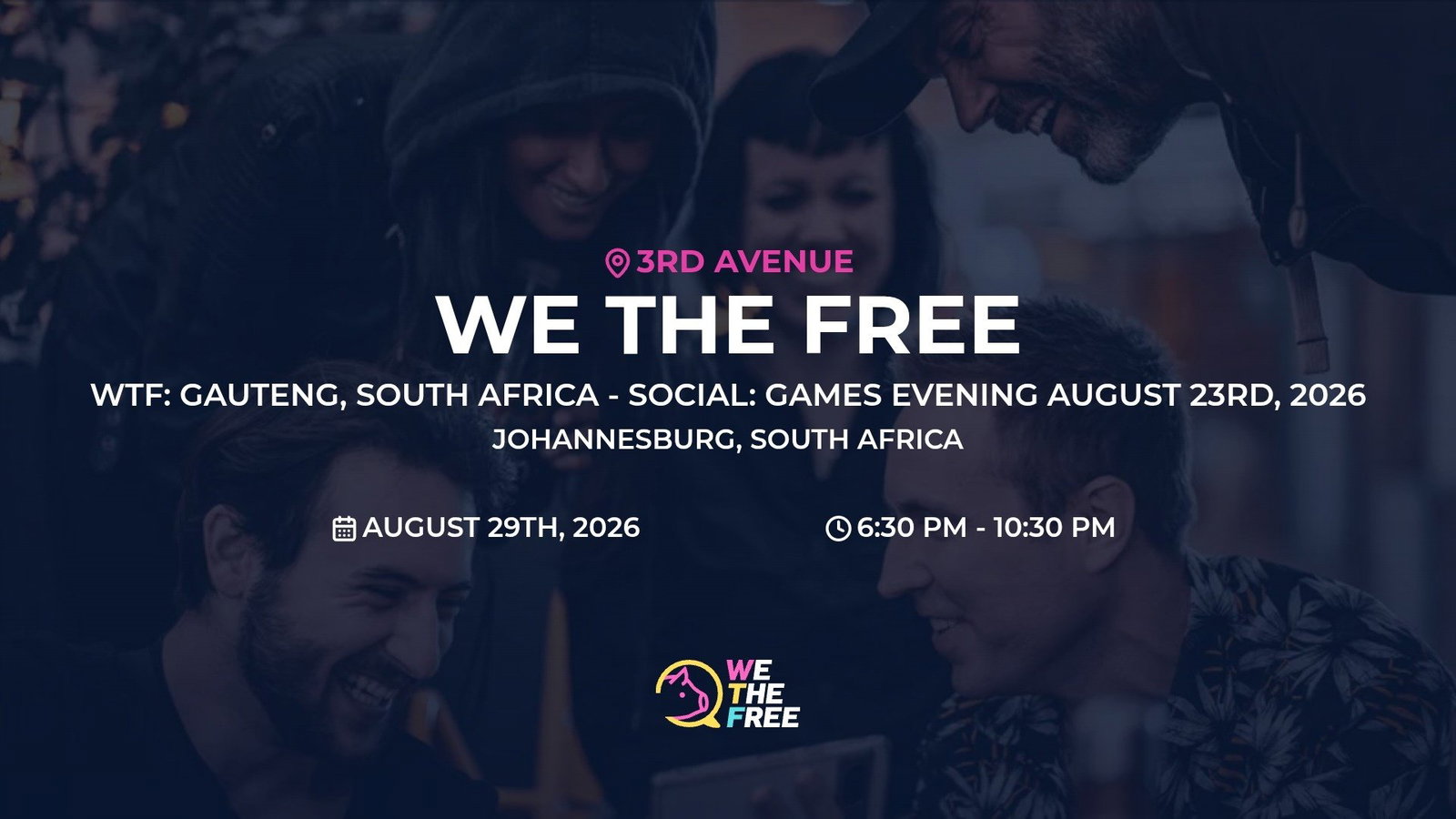 WTF: Gauteng, South Africa - Social: games evening August 23rd, 2026
