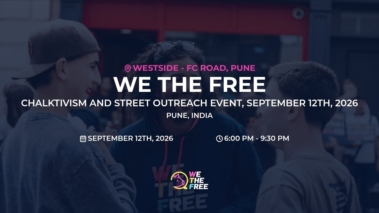 Chalktivism and Street Outreach Event, September 12th, 2026