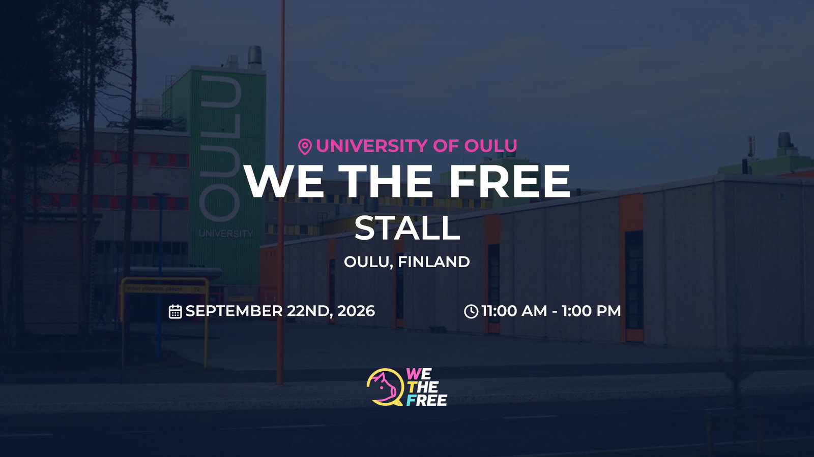 WTF: Oulu, Finland - Ständi/Stall, September 22nd, 2026