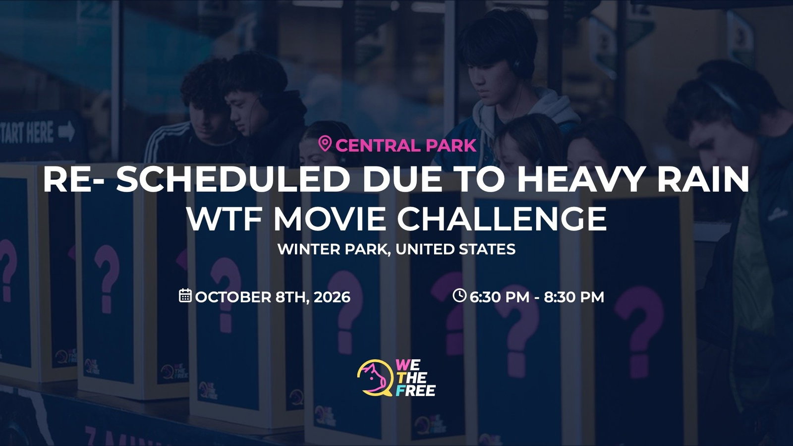 !!Rescheduled due to rain!! WTF: Orlando, USA - WTF Movie Challenge, October 8th, 2026