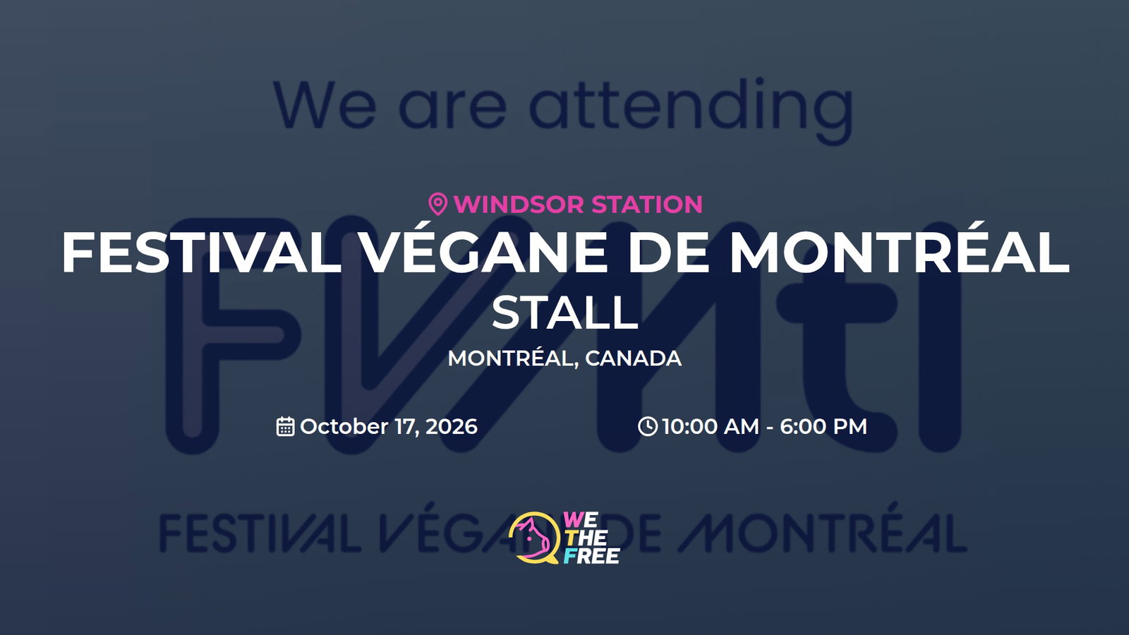 WTF: Montreal, Canada - Kiosque, October 17th, 2026