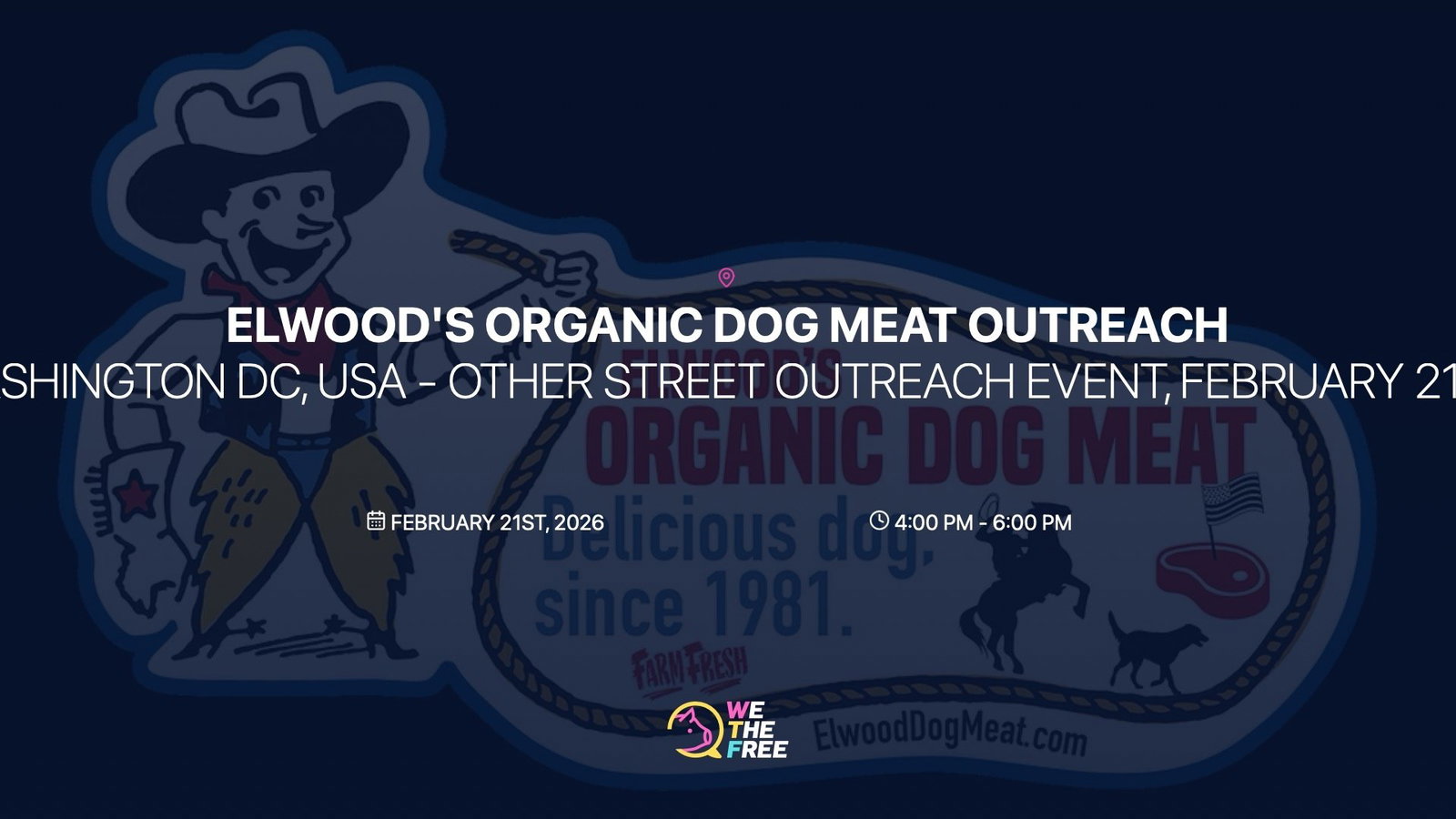 WTF: Washington DC, USA - Other Street Outreach Event, February 21st, 2026