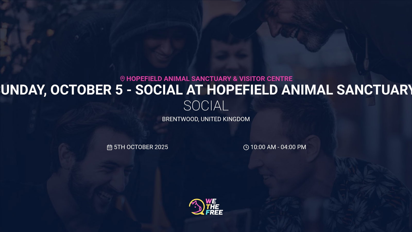 Sunday, October 5 - Social at Hopefield Animal Sanctuary