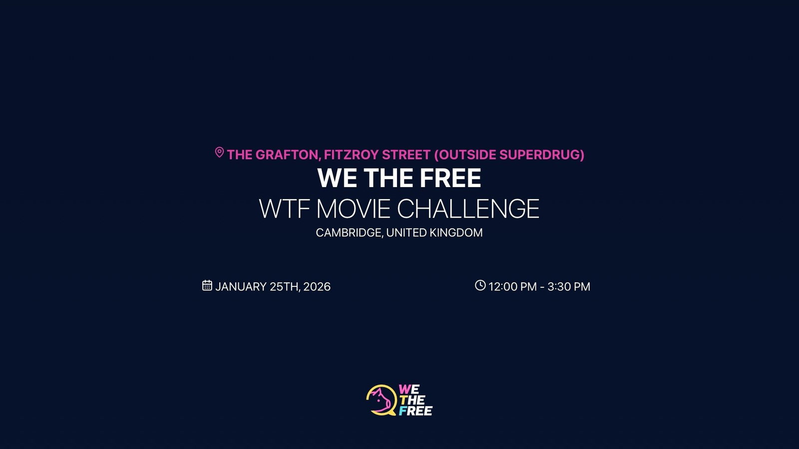 WTF: Cambridge, UK - 3 Minute Movie Challenge