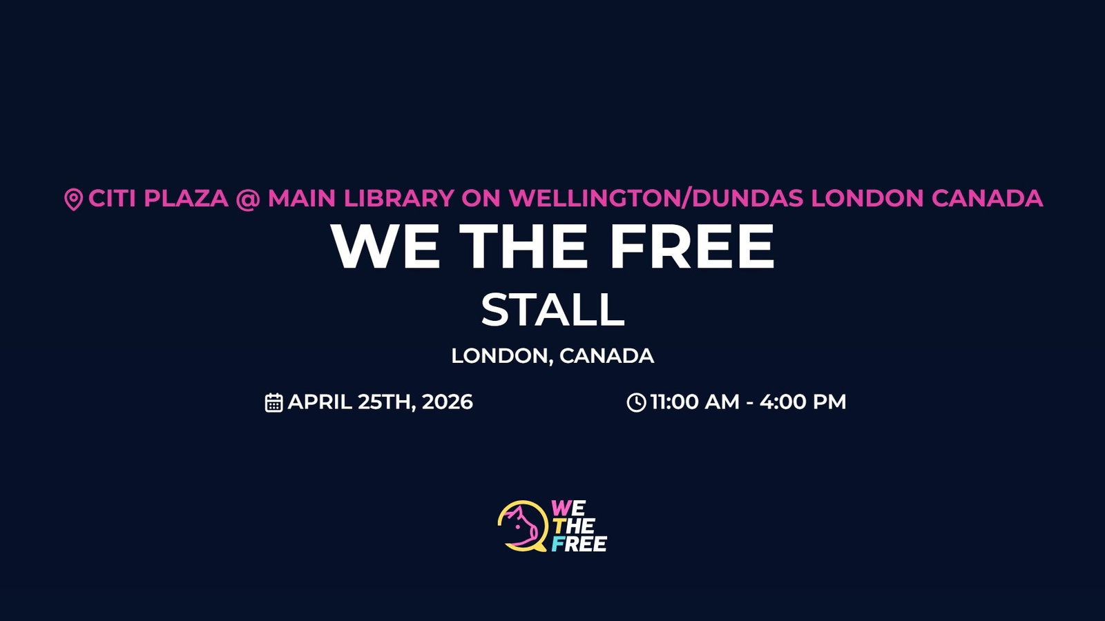 WTF: London, Canada - Stall, April 25th, 2026