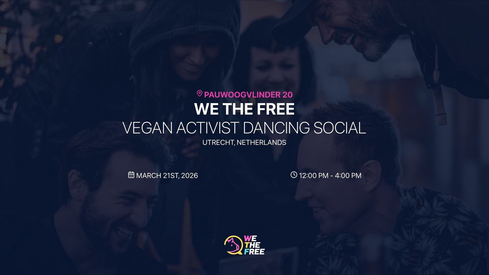 Vegan activist dancing social